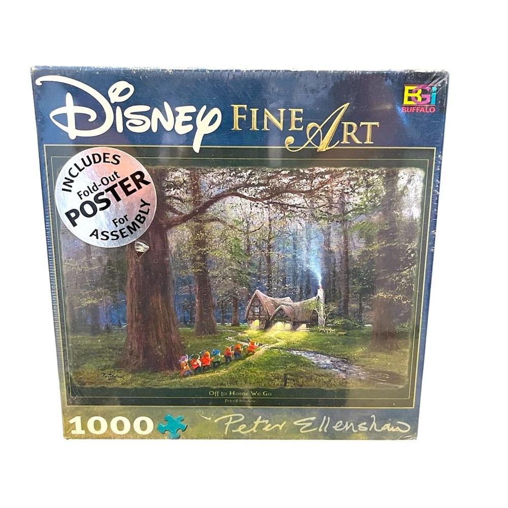 Disney Fine Art Puzzle ‘Off To Home We Go’ Seven Dwarfs 1000 Pcs NEW Sealed - Picture 1 of 3